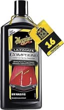 Meguiar's Ultimate Compound - Pro-Grade Car Scratch Remover, Paint Correction Compound that Removes Defects While Adding Gloss and Shine, Single St...