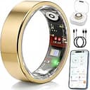 Smart Ring Health & Fitness Tracker for Men & Women – Sleep, Heart Rate & SpO₂ Monitoring, Stress & Activity Tracking, Women’s Health Support, 180+...