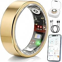 Smart Ring Health & Fitness Tracker for Men & Women – Sleep, Heart Rate & SpO₂ Monitoring, Stress & Activity Tracking, Women’s Health Support, 180+...