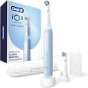 Oral-B Rechargeable Electric Toothbrush, iO3 Limited Deep Clean, 3 Cleaning Modes, Visual Pressure Sensor to Protect Gums, 2 Brush Heads, Travel Ca...