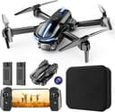 Drone with Camera for Adults Beginners Kids, Fun 1080P Foldable Mini Drone for Exciting Indoor Outdoor Play, RC Quadcopter with 2 Batteries, One Key Start, Easy to Fly, Altitude Hold, 3D Flips