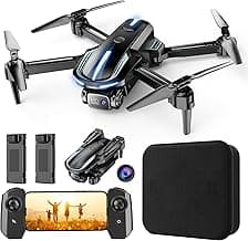 Drone with Camera for Adults Beginners Kids, Fun 1080P Foldable Mini Drone for Exciting Indoor Outdoor Play, RC Quadcopter with 2 Batteries, One Ke...
