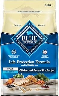 Blue Buffalo Life Protection Formula Adult Dry Dog Food, Helps Build and Maintain Strong Muscles, Made with Natural Ingredients, Chicken & Brown Ri...