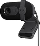 Logitech Brio 101 Full HD 1080p Webcam for Meetings, Streaming, Desktop, Laptop, PC - Built-in Mic, Shutter, Works with Zoom, Microsoft Teams, Nintendo Switch 2’s new GameChat Mode, USB-A,-Black