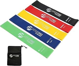 Fittest Pro by Limm Resistance Bands for Legs and Butt, Fabric Exercise Loop Bands Yoga, Pilates, Rehab, Fitness and Home Workout, Strength Bands f...