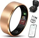 Smart Health Ring 2.0 for Women Men, Slim Scratch & Fingerprint Resistant Design, Efficient Chip Fitness Tracker, Monitors Heart, Blood Oxygen & Pr...