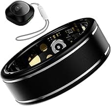 Smart Ring for Men Women – Fitness Tracker Ring with Heart Rate, SpO2, Blood Pressure, Sleep Monitoring, Step & Calorie Counter, No Subscription Fe...