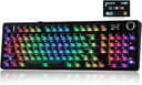 EPOMAKER Aula F99 MAX Wireless Mechanical Keyboard, Smart Screen & Knob, 8000mAh, 2.4Ghz/BT Creamy Keyboard, Pre-Lubed Switch, Hot-Swappable, RGB B...