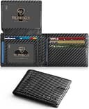 Wallet for Men Slim Rfid Leather 2 ID Window With Gift Box