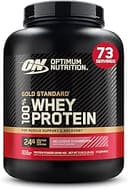 Optimum Nutrition Gold Standard 100% Whey Protein Powder, Delicious Strawberry, 5 Pound (Packaging May Vary)