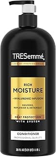 TRESemmé Rich Moisture Moisturizing Conditioner with Pump for Dry Hair Formulated With Pro Style Technology 39 Fl Oz