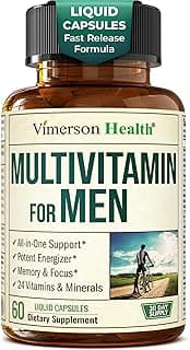 Multivitamin for Men with Bioavailable Vitamins, Minerals, Vitamin D, B12, C, A & Zinc for Energy, Focus and Immune Health – Premium Mens Multivita...