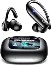 LEEMC Wireless Earbuds, Bluetooth Headphones 6.0, Ear Buds with Touch Screen, ANC ENC Noise Cancelling, 40H Bass Stereo Sound Over-Ear Earphones fo...