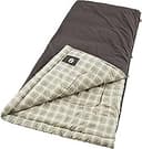 Coleman Heritage Big & Tall 10°F Flannel Sleeping Bag, XL Sleeping Bag Fits Adults up to 6ft 7in Tall, Machine Washable, Great for Camping, Hunting...