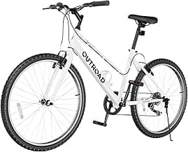 Max4out 26 inch 7-Speed Commuter Bicycle,Men's Cruiser Bike/Mountain Bike/Hybrid Bicycle,V Brake,Metal Frame, Adult Bike (Black, White, Blue, Green...