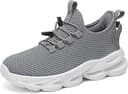 Kids Shoes Boys Girls Tennis Shoes Lightweight Sports Kids Sneakers Slip on with Bungee Lace for Running/Walking Little Kid/Big Kid