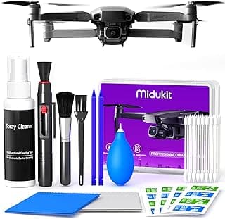 Drone Cleaning Kit for DJI, Holy Stone, Scoot, FPV Drone, Hobby RC Quadcopters Multirotors - with Spray Cleaner for Screen Lens