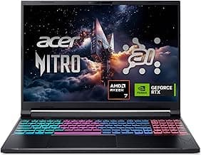 Acer Nitro V 16S AI Gaming Laptop | AMD Ryzen 7 260 Processor | NVIDIA GeForce RTX 5060 Laptop GPU (572 AI Tops) | 16" WUXGA IPS 180Hz Display | 32...