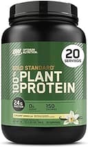 Optimum Nutrition Gold Standard 100% Plant Based Protein Powder, Gluten Free, Vegan Protein for Muscle Support and Recovery with Amino Acids - Crea...
