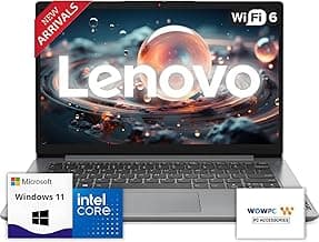 Lenovo IdeaPad Business Laptop with Microsoft 365 • 11 Hour Battery • Intel High Performance CPU • 8GB RAM • 128GB Internal SSD | with Additional 1...