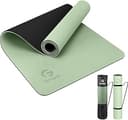 Gruper Yoga Mat Non Slip, Eco Friendly Fitness Exercise Mat with Carrying Strap,Pro Yoga Mats for Women,Workout Mats for Home, Pilates and Floor Ex...