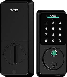 Wyze Auto-Lock Bolt v2, Fingerprint Keyless Entry Smart Lock, AI Learning Scanner with Wi-Fi Front Door Lock Deadbolt, Auto-Lock, 8 Months Battery,...