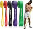 Resistance Bands for Working Out,5-Level Elastic Pull Up Assistance Bands Set for Men & Women,Exercise Bands for Home Workouts,Fitness,Training & P...