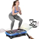 AXV Vibration Plate Fitness Platform Exercise Machine Vibrating Shaking Full Body Shaker Workout Vibrate Stand Shake Board Sport Gym for Weight Los...