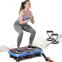 AXV Vibration Plate Fitness Platform Exercise Machine Vibrating Shaking Full Body Shaker Workout Vibrate Stand Shake Board Sport Gym for Weight Los...
