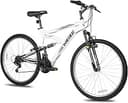 WEIZE Mountain Bike, 24 26 27.5 inch Outdoor MTB Bicycle, 6/18-Speed High-Carbon Steel Dual Full Suspension, Adjustable Ergonomic Seat for Men Wome...