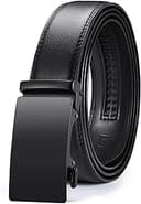 Men's Belt Leather Ratchet Belt for Men Dress Casual Every Day with Adjustable Buckle, Trim to Fit