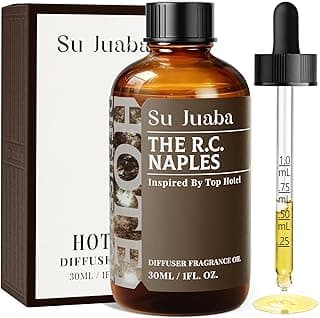 SU JUABA The R.C. Naples Hotel Scent Diffuser Oil - Geranium, Ocean, Freesia, Luxury Fragrance Oil Dupe for Diffusers, Candle & Room Spray Making -...