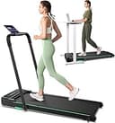 UREVO Strol 2E Smart 2-in-1 Folding Treadmill, Compact Walking Pad with Safety Handle, Plug and Play, Standing Desk Treadmill with Dual LED Display...