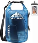 HEETA Dry Bag Waterproof Backpack with Phone Case 5L/10L/20L/30L/40L | Roll Top Lightweight Dry Storage Bag for Women Men, Travel Boating Kayaking ...