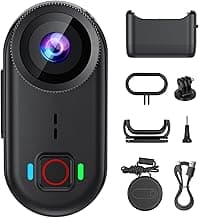 toberto 4K Thumb Action Camera, Mini Body Camera with WiFi, Magnetic Wearable 150° Hands-Free Recording POV Camera, EIS Stabilization, Waterproof, ...
