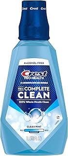 Crest Pro-Health Multi-Protection Mouthwash with CPC, Clean Mint, 1L (33.8 fl oz), Crest Mouthwash, Gingivitis Treatment
