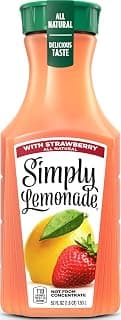 Simply Lemonade with Strawberry, 52 Fl Oz Bottle