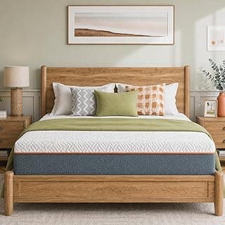 Marsail Queen Size Mattress, 8 Inch Cooling Gel Memory Foam Mattress for Pressure Relief & Cool Night Sleep, CertiPUR-US Certified, Medium-Firm Fib...