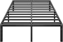 HLIPHA Metal Platform Bed Frame 14 Inch Tall,No Box Spring Needed,Full Size Bed with Heavy Duty Strong Support Slats,Easy to Assemble,Black