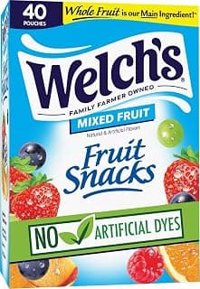 Welch's Fruit Snacks - Mixed Fruit Box - Kids Snacks - 0.8 Oz - 40 Pack | Bulk Box, Made with Whole Fruit, Gluten-Free Snack Packs for Kids and Adu...