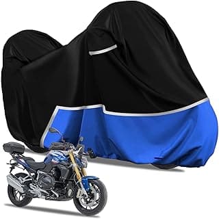 Waterproof Motorcycle Cover Compatible with BMW R1200gs/R1250gs/ F750gs/F850gs Adventure with Trunk Model, 420D Oxford Cloth Motorcycle Cover for S...
