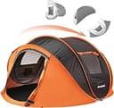 EchoSmile Pop Up Camping Tent, 2/4/6 Person Easy Setup Tent, Water Resistant Dome, Portable with Carry Bag