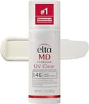 EltaMD UV Clear Tinted Face Sunscreen SPF 46, Oil Free Sunscreen for Sensitive Skin with Zinc Oxide, Dermatologist Recommended