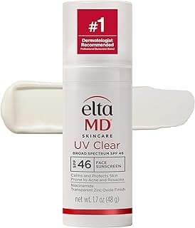 EltaMD UV Clear Tinted Face Sunscreen SPF 46, Oil Free Sunscreen for Sensitive Skin with Zinc Oxide, Dermatologist Recommended