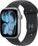 Apple Watch Series 11 [GPS 46mm] Smartwatch with Space Gray Aluminum Case with Black Sport Band - M/L. Sleep Score, Fitness Tracker, Health Monitoring, Always-On Display, Water Resistant