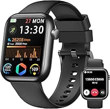 Smart Watch for Men Women(Answer/Make Call), 1.83" Fitness Watch with Heart Rate/Blood Pressure/Blood Oxygen, Pedometer, Sleep Tracker,120+ Sport M...