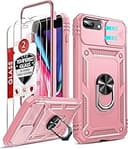 LeYi for iPhone 8 Plus Case: iPhone 7 Plus Phone Case with 2X Tempered Glass Screen Protector, Slide Camera Cover Military-Grade para iPhone 8 Plus...