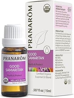Pranarom - Good Samaritan Essential Oil Blend (15ml) -100% Pure Essential Oil for Diffusing and Cleaning | Lemon, Rosemary, Eucalyptus, Cinnamon
