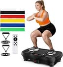 Vibration Plate Exercise Machine, 130 Levels Full Body Workout Vibrating Plate for Lymphatic Drainage Weight Loss, 450 Lbs Capacity Shake Platform ...
