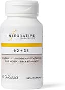 Integrative Therapeutics K2 + D3 - Supplement for Heart Health & Bone Strength* - Daily Vitamins for Calcium Absorption - Supports Vitality - Dairy...